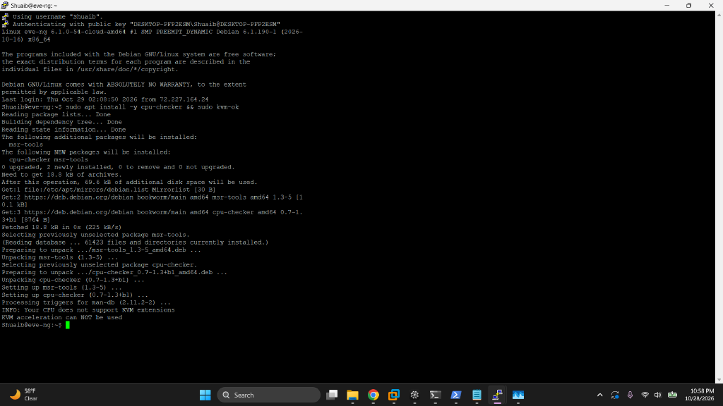 kvm-ok reporting KVM acceleration can not be used