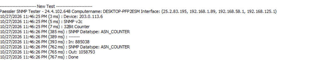 32-bit counter test result