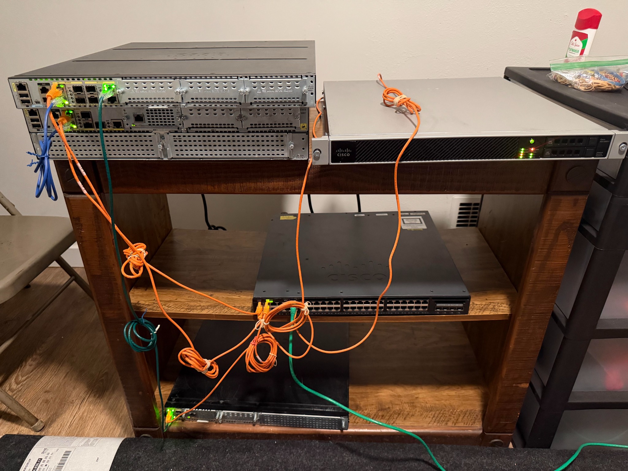 Physical Cisco SSH lab hardware